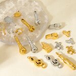 Stainless Steel Pendant Manufacturer - Europe United States INS tide Cool Women's Punk Wine Bottle Life Supplies Tools Gold Plated DIY