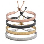 Stainless Steel Cuff Bracelet Manufacturer - Islamic Muslim AYARTUL KURSI Double-Sided Engraving PVD Material Custom Arabic Gift Men Women