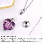 Stainless Steel Heart-Shaped Pendant Manufacturer - Perfume Bottle Love Necklace Animal Relative's Ashes for Children Titanium Steel Cinerary