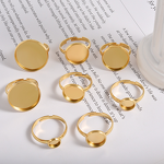 Stainless Steel Ring Holder Manufacturer - Wholesale Linsa Jewelry Ins Style Adjustable Base Tray Handmade DIY Empty