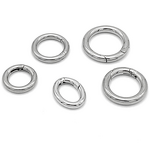 Spring Buckle Manufacturer - 316L Stainless Steel Bag Keychain Open Ring Vacuum Gold Plated Electroplated Round Clasp for Handbags Accessories