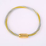 Stainless Steel Clasp Manufacturer - New Designs Fashion Jewelry Handmade Colorful Ropes Bracelet Women Bangle for Morocco Market