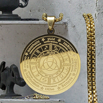 Stainless Steel Sacred Geometry Necklace Manufacturer - 18k Gold Plated Witch Knot Hot Sale Celtic Knot Lucky Yoga Jewelry