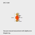 Stainless Steel Accessories Pendant Manufacturer - European American Personality Children's Punk Gold Plated Cute Oil Dropping DIY Waterproof