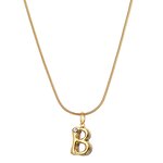Stainless Steel Snake Chain Necklace Manufacturer - Custom Letters Charm Choker Non Tarnish Bamboo Initial Alphabet Pendant Jewelry for Gifts