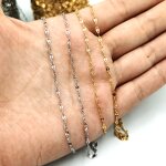 Stainless Steel Clavicle Chain Necklace Manufacturer - 100 Meters/Roll 2mm Thin New Butterfly PVD Gold Plated No Fade Bulk Lip for Men Women