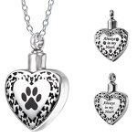 Stainless Steel Heart-Shaped Urn Pendant Manufacturer - Wholesale European American Retro Style Popular Hot Supply Necklace Perfume Pendants Charms