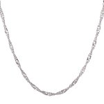 Stainless Steel Water-wave Chain Manufacturer - 100meters/roll 2mm Wide Non Tarnish 18K Gold Plated Singapore Necklace for DIY Jewelry Making