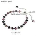 Stainless Steel Bead Chain Bracelet Manufacturer - Wholesale Classical Boho Style Multilayer 6mm Natural Agate Stone Stackable Bangle Jewelry