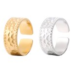 Stainless Steel Adjustable Ring Manufacturer - New Style Customized 18K Gold Plated Open Finger for Women