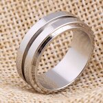 Stainless Steel Ring Manufacturer - Top Quality Wholesale Jewelry Blank Man Popular Men Titanium Rings Blanks