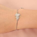 Stainless Steel Bead Charm Bracelet Manufacturer - Cross-border Hot Selling Simple Boys Girls Hollow love Lovers Joker Gold-color Plated