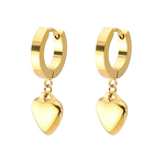 Stainless Steel Ear Cuffs Manufacturer - Wholesale Women's Trendy Jewelry Korean Japanese INS Style Heart Flat and Hoop Earrings