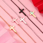Stainless Steel Cross Pendant Necklace Manufacturer - Cross-border Hot-selling Mirror European American Trendy Unisex Collarbone
