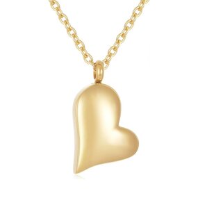 Stainless Steel Heart-Shaped Urn Pendant Manufacturer - Personalized Blank Simple Fashion Pearl-Incrrased Cremation Jewelry Lover Pet Chains