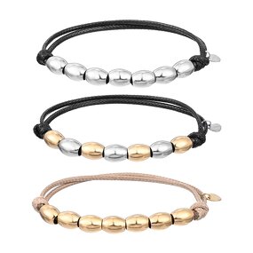 Stainless Steel Bead Bracelet Manufacturer - Handmade Braided Thread Rope Chunky Bead Jewelry for Men and Women for Anniversaries and Party