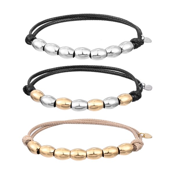 Stainless Steel Bead Bracelet Manufacturer - Handmade Braided Thread Rope Chunky Bead Jewelry for Men and Women for Anniversaries and Party