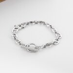 Stainless Steel Jewelry Set Manufacturer - Wholesale Custom Hand Made Trendy OT Toggle Pig Nose Men Geometric Chain Bracelet Necklace