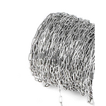 Stainless Steel Cable Chain Necklace Manufacturer - 50meters/Roll 1x4x12mm Non Tarnish Gold Plated Paperclip for DIY Jewelry Making