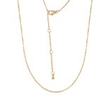 Stainless Steel Figaro Chain Necklace Manufacturer - Women Children's Geometric Gold Plated with Water Drops and DIY Tail Design