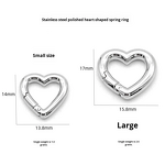 Spring Buckle Manufacturer - 316L Stainless Steel Bag Keychain Open Ring Vacuum Gold Plated Electroplated Round Clasp for Handbags Accessories