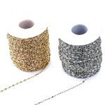 Stainless Steel Clavicle Chain Necklace Manufacturer - 100 Meters/Roll 2mm Thin New Butterfly PVD Gold Plated No Fade Bulk Lip for Men Women