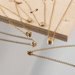 Stainless Steel Starfish Necklace Manufacturer - Summer Beach Vacation Style Shell Conch Marine Series Women's Trendy Figaro Chain