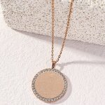 Stainless Steel Allah Pendant Manufacturer - Wholesale Islamic Religious Jewelry for Muslims Beautiful Rhinestone Fashionable Pendants Charms