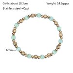 Stainless Steel Beaded Bracelet Manufacturer - Linsa Fashion 18K Gold-Plated Adjustable Elasticity New Non-Fading Made Accessory