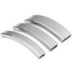 Stainless Steel Accessory Connectors Manufacturer - Wholesale Price Hollow Bend Elbow Pipe Bracelets Necklace Findings for DIY Making