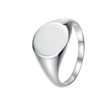 Stainless Steel Blank Ring Manufacturer - 10mm Smooth Women Children's Trendy Simple Fashion Cold Wind Seal Cross-Border Jewelry Wholesale