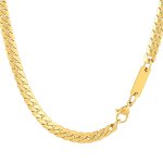 Stainless Steel Jewelry Set Manufacturer - Wholesale Custom Hand Made 18k Pvd Gold Trendy NK Men Women Geometric Chain Bracelet Necklace