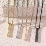 Stainless Steel Islamic Necklace Manufacturer - 2024 Wholesale Quran Religious Totem bar Titanium Jewelry Muslim Allah Pendant for Mosque