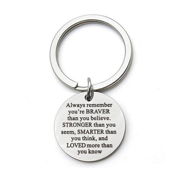 Stainless Steel Keychain Manufacturer - Customized Titanium Surgical 316L Fashion Personalized Promotional Jewelry for DIY Carabiners