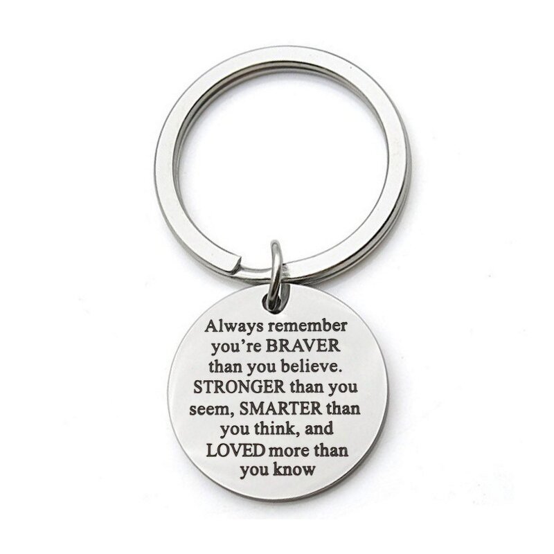 Stainless Steel Keychain Manufacturer - Customized Titanium Surgical 316L Fashion Personalized Promotional Jewelry for DIY Carabiners