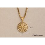 Stainless Steel Compass Pendant Necklace Manufacturer - Promotion Simple Male Jewelry Chain for Men Compass Charm Gifts