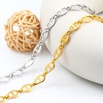 Stainless Steel Pig Nose Chain Necklace Manufacturer - Factory Direct Sale 18K Gold Vacuum Plated Selling by Meter