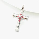 Stainless Steel Cross Pendant Manufacturer - Micro-Diamond Ashes Urn Waterproof Christian Commemorative Cremation Charm
