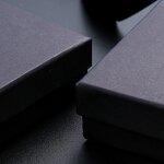 Jewelry Box Manufacturer - Customizable Black Paper Gift Packaging for Rings Necklaces Bracelets with Logo for Individual Items