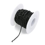 Stainless Steel Curb Chain Manufacturer - 100meters/roll 1.5mm Wide Waterproof Hot Sale Real 18K Gold PVD for DIY Jewelry Making