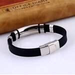 Stainless Steel Cross Bracelet Manufacturer - Ebay Hot Sale Russia Orthodox Wholesale Silicon Bangle Jewelry for Men