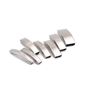 Stainless Steel Accessory Connectors Manufacturer - Wholesale Price Hollow Bend Elbow Pipe Bracelets Necklace Findings for DIY Making