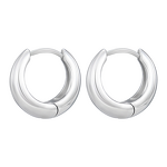 Stainless Steel Earrings Manufacturer - Promotion European American Trendy Simple High-End Ear Buckle with Fashion Oval Basic Wholesale Jewelry