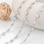 Stainless Steel Pearl Chain Manufacturer - Unisex Trendy DIY Wrapped Bead Necklace Bracelet Fine Chains Accessory Non-Fading Fashionable