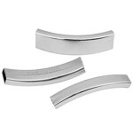 Stainless Steel Accessory Connectors Manufacturer - Wholesale Price Hollow Bend Elbow Pipe Bracelets Necklace Findings for DIY Making