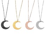 Stainless Steel Islamic Necklace Manufacturer - 2024 Wholesale Quran Religious Totem Moon Titanium Jewelry Muslim Allah Pendant for Mosque