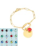 Stainless Steel Wafer Pendant Bracelet Manufacturer - Geometric Trendy Paper Clip Women's Korean Simple Versatile Gift