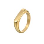 Stainless Steel Plain Ring Manufacturer - 5MM Casting Women Children's Gold Plated European American Hand Jewelry