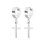 Stainless Steel Earrings Manufacturer - Best Seller for Men Simple Personality Punk Style Cross Jewelry Manufacturer Direct Accessories