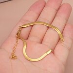 Stainless Steel Blade Chain Bracelet Manufacturer - Cross-border European American Geometric Women's Trendy Light Luxury Design Fashion All-match DIY 15 5CM